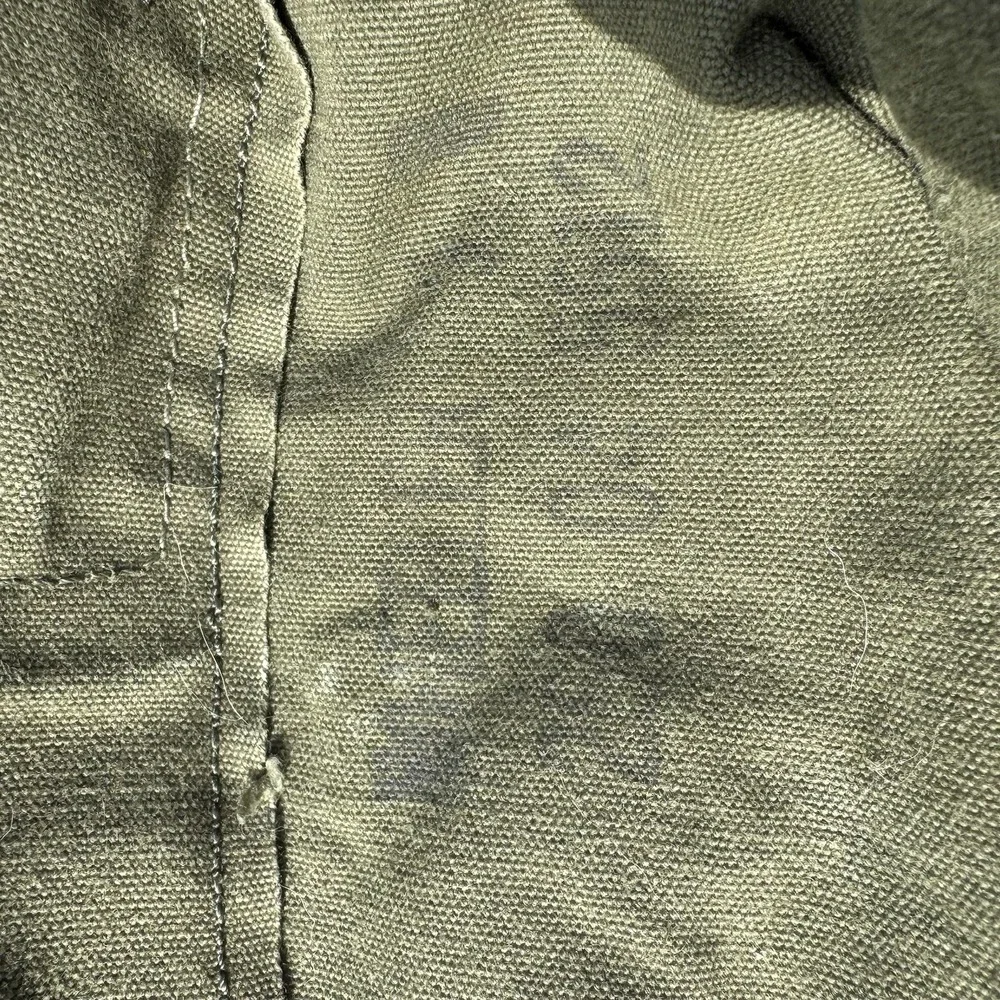 Military Duffle Bag Rucksack W/straps Canvas TOP LOAD Army Olive Green Brown USA